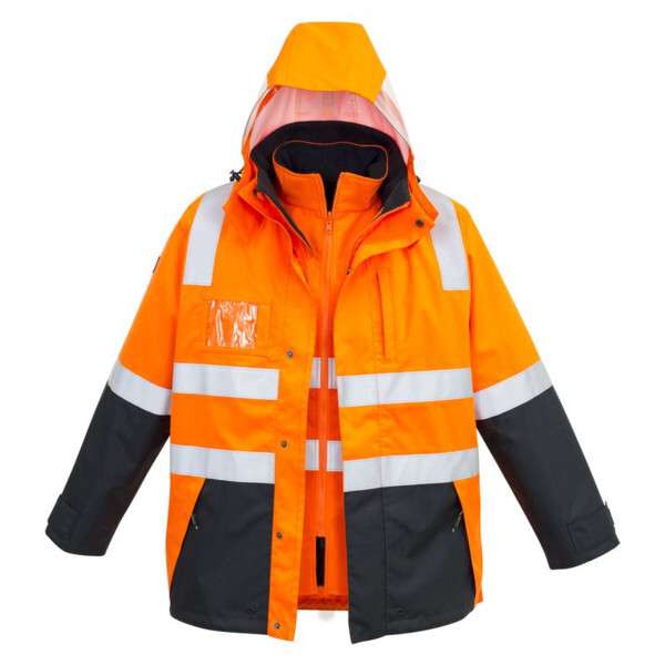 Men's Hi-Vis 4 in 1 Waterproof Jacket
