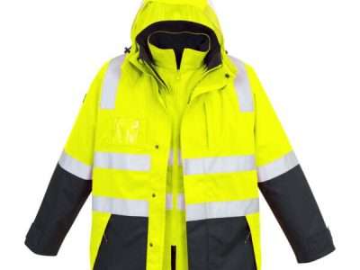 Men's Hi-Vis 4 in 1 Waterproof Jacket