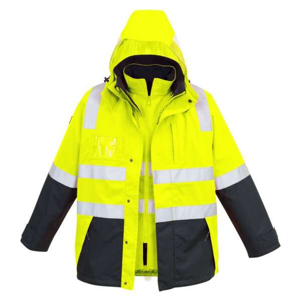 Men's Hi-Vis 4 in 1 Waterproof Jacket