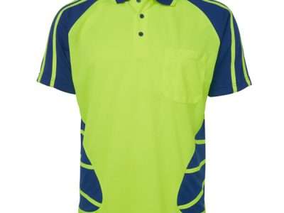 Mens Hi-Vis Short Sleeve Spider Polo